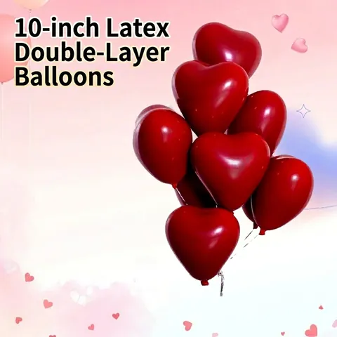 Palloncini in Lattice a Forma di Cuore da 10 Pollici Metallizzati Macaron Opachi Romantici Decorazione per Matrimonio San Valentino