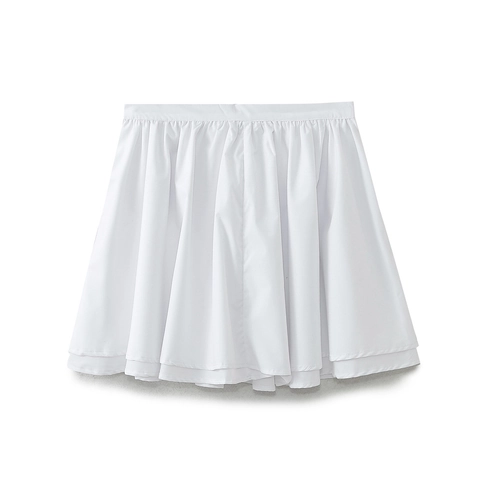 Women High Waisted Pleated Mini Skirt Solid Color A-Line Sexy Double Layer Short Skirt Summer Fashion Casual Bottoms
