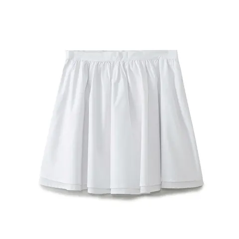 Women High Waisted Pleated Mini Skirt Solid Color A-Line Sexy Double Layer Short Skirt Summer Fashion Casual Bottoms