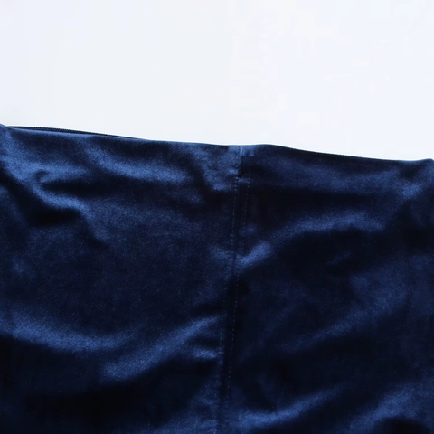 Eleganter Samt Midi Kleid Ärmellos Wasserfall Ausschnitt Schlank Navy Blau Abend Party Bankett Kleid Damen Luxus Formelles Kleid