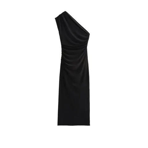 Sexy Backless Midi Bodycon Dress Cowl Neck Ruched Sleeveless Knot Back Cross Strap Elegant Evening Party Long Dress For Women