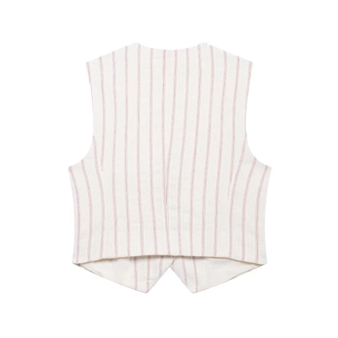 Women Casual Striped Sleeveless Top And Bottom Set Summer White Stripes Vest Shorts Co-ord Loose Fit Fashion Outfit Streetwear