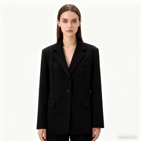 Damen Casual Blazer Jacke Mit Reverskragen Einreihig Langarm Einfarbig Büro Pendler Anzug Oberbekleidung