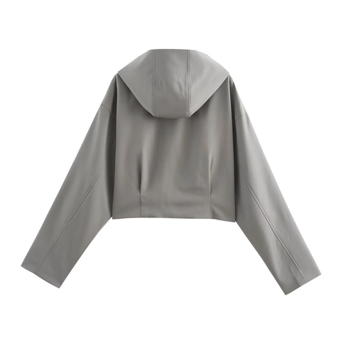 Damen Kapuzenjacke Und Plissee Skort Top And Bottom Polyester Einfarbig Casual Streetwear Co-ords Für Damen