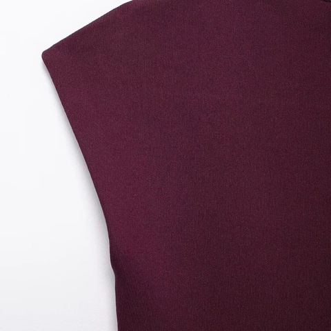 Women's Sleeveless Mock Neck Ribbed Knit Mini Dress Elegant Solid Color A-Line Pleated Knitwear Dress For Party Casual
