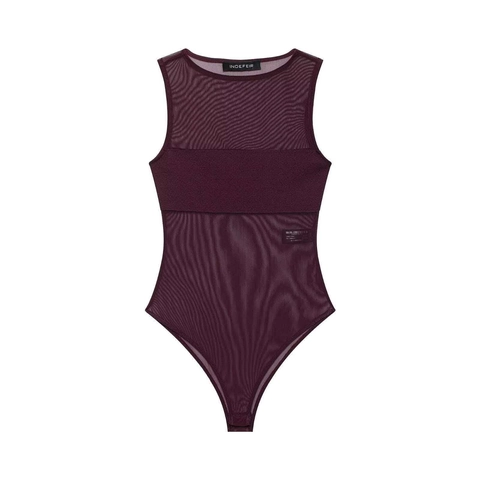 Dames Sexy Mesh Patchwork Bodysuit Mouwloos Ronde Hals Doorschijnend Slim Fit Jumpsuit Top Voor Feest Club