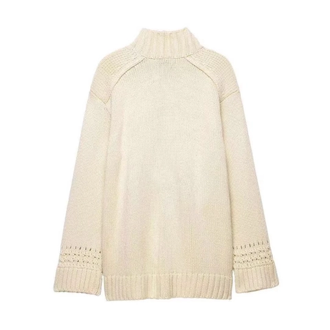 Women Casual Knit Cardigan Wrap V Neck Tie Waist Long Sleeve Apricot Hollow Out Detail Soft Solid Color Sweater Top