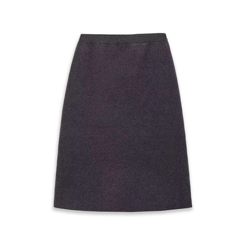 Gonna a Tubino in Maglia a Vita Alta da Donna Tinta Unita Lunghezza Media Gonna Dritta Autunno Inverno Casual Ufficio