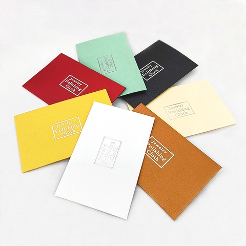 Microfiber Jewelry Polishing Cloth With Pearlescent Paper Case For Silver Gold Platinum Jewelry Cleaning Polishing Tool