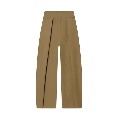 Pantaloni a Gamba Larga Donna Vita Alta Tinta Unita Vintage Allentato Dritto Pantaloni da Ufficio Casual Lunghi
