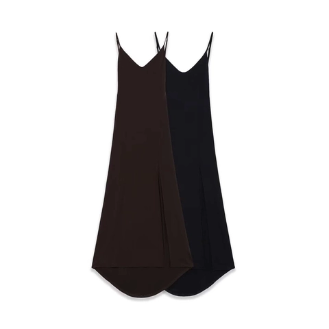 Vestido Maxi Sexy para Mujer Espalda Descubierta Cuello en V Abertura Lateral Ajuste Estrecho Color Sólido Poliéster Vestido Largo