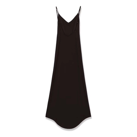Vestido Maxi Sexy para Mujer Espalda Descubierta Cuello en V Abertura Lateral Ajuste Estrecho Color Sólido Poliéster Vestido Largo
