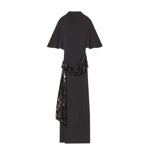 Robe Maxi Femme Sexy Dos Nu Paillettes Élégante Halter Sans Manches Taille Haute Moulante Robe de Soirée Banquet