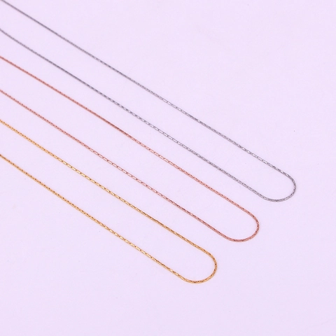Minimalist 316L Stainless Steel Bare Chain Necklace For Men Women Hypoallergenic Plain Clavicle Chain Korean Fashion Versatile Jewelry