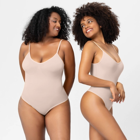 Body Modellante Donna Senza Cuciture Controllo Pancia Sollevamento Glutei Spalline Sottili Body Contenitivo Snellente