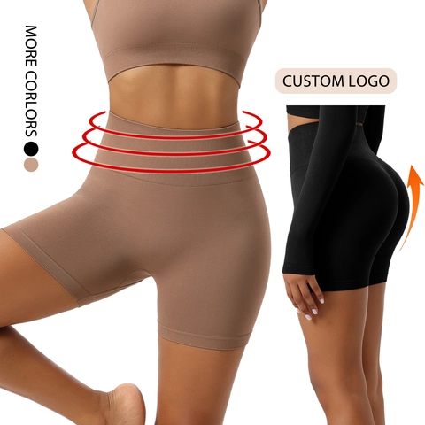 Faja Moldeadora para Mujer Cintura Alta Control de Abdomen Levantamiento de Glúteos Sin Costuras Poliamida Elastano Pantalones