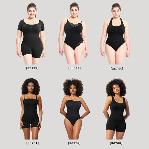 Body Modellante Senza Cuciture da Donna Controllo Pancia Push-up Glutei Senza Spalline Halter Neck Sexy Fajas Compressione Body Top