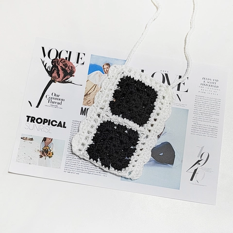 Handgefertigte Häkel Mini Umhängetasche Vintage Granny Square Patchwork Gewebte Kleine Schultertasche Für Damen Reise Lässig