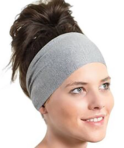 Fascia Capelli Sportiva Larga Elastica Donna Tinta Unita Traspirante per Yoga Fitness Corsa Allenamento Casual