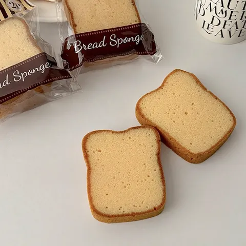 Bread Toast Shaped Cleaning Sponge Soft High Elasticity Scrubber For Kitchen Dishwashing Pot Pan Decorative