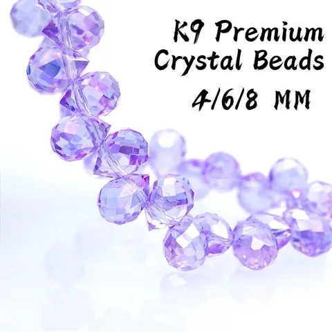 Faceted Glass Beads Crystal Aurora AB Coated Water Drop Shape Loose Spacer Beads For DIY Jewelry Making Crafts