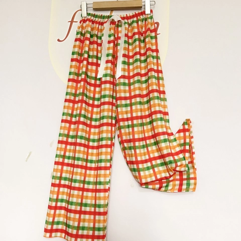Women's Comfortable Rayon Pajama Pants Loose Wide Leg Sleepwear Summer Breathable Floral Printed Soft Lounge Trousers For Home