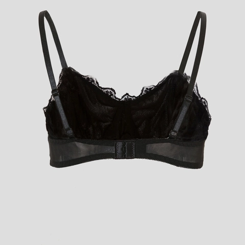 Gotisch Schwarz Samt BH Spitzenbesatz Push Up Bralette Mit Silber Kreuz Anhänger Vintage Dunkle Ästhetik Damen Lingerie