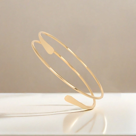 Verstellbare Goldene Armmanschetten Für Damen Minimalistische Legierung Blatt Feder Geometrische Oberarmband Barock Hochzeit Schmuck