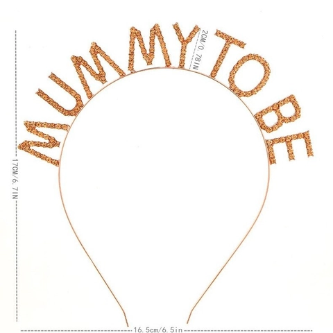 Strass Mummy To Be Stirnband Metalllegierung Mommy To Be Party Tiara Kopfschmuck Geschenk Für Baby Shower Werdende Mutter Deko