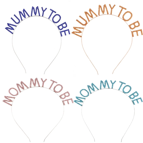 Strass Mummy To Be Stirnband Metalllegierung Mommy To Be Party Tiara Kopfschmuck Geschenk Für Baby Shower Werdende Mutter Deko