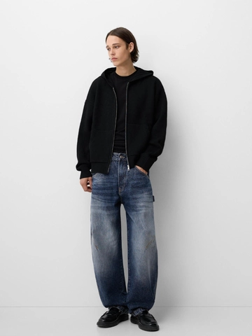 Heren Baggy Straight Leg Denim Jeans Vintage Gewassen Ruime Pasvorm Carpenter Stijl Werkbroek Streetwear Casual Katoenen Denim Broek
