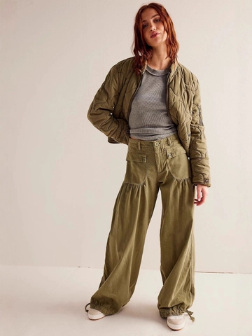 Damen Vintage Hohe Taille Locker Denim Jeans Mit Kordelzug Am Saum Lässig Volle Länge Weites Bein Cargo Hose