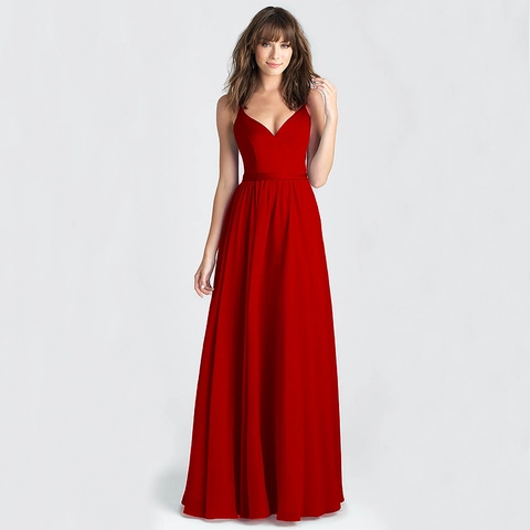Damen Sexy V-Ausschnitt Rückenfrei Maxi Kleid Elegant Einfarbig Trägerlos Ärmellos A-Linie Lang Abend Party Kleid Für Damen