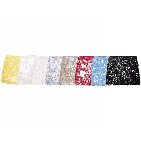 Jupe Courte Décontractée à Taille Haute avec Paillettes pour Femme Coupe A Scintillante Clubwear Mini Jupe en Poliestere Mode