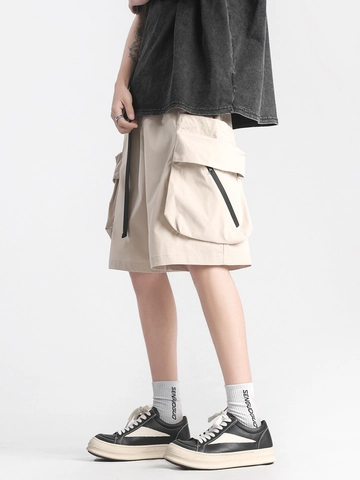 Pantaloncini Cargo Casual da Uomo Vestibilità Comoda Asciugatura Rapida Tasche Multiple Techwear Con Cintura per Estate Outdoor Streetwear