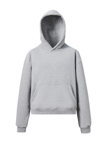 Sudadera con Capucha Casual Cleanfit para Hombre Oversize de Vellón Pesado Color Sólido Bolsillo Canguro Pullover Cálido Invierno