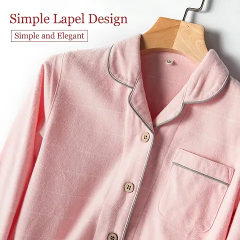 Kids 100% Brushed Cotton Pajamas Set Plaid Long Sleeve Button Sleepwear For Boys Girls Soft Warm Homewear Loungewear Set