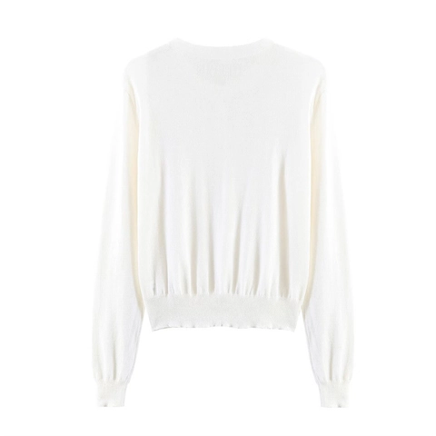 Damen Casual Henley V-Ausschnitt Strickpullover Langarm Rippstrick Knopfleiste Pullover Einfarbig Schmal Geschnitten Strickwaren Top