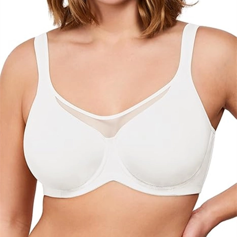 Ultra-Thin Plus Size Bra For Women Mesh Stitching Breathable Lingerie With Underwire Gathering Corrective Supportive Smooth Bra