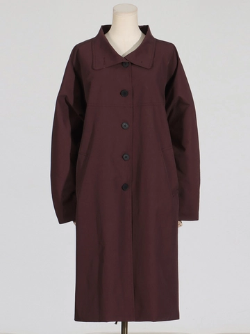 Trench Donna Elegante Lungo Antivento Revers Largo Monopetto Tinta Unita Giacca a Maniche Lunghe per Primavera Autunno