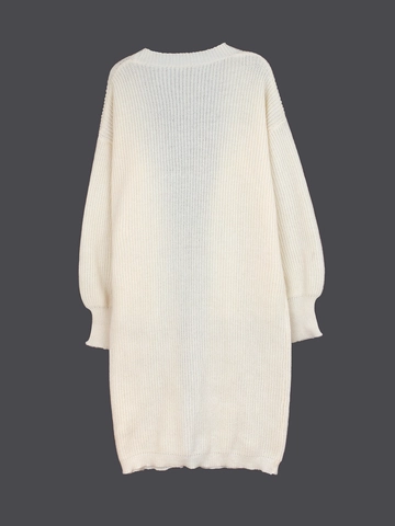 Damen Langarm Strickjacke V-Ausschnitt Offene Front Locker Einfarbig Lässig Weich Lang Gestrickte Oberbekleidung Mantel Damen Mode