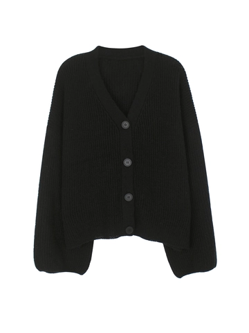 Conjunto de Punto de Canalé para Mujer Cárdigan Y Pantalones de Pierna Ancha Ropa de Casa Cuello en V Botones Casual Top Y Pantalón