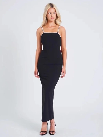 Damen Sexy Rückenfreies Maxi Kleid Mit Großer Magenta Schleife Strass Träger Abendparty Geburtstag Elegant Langes Kleid