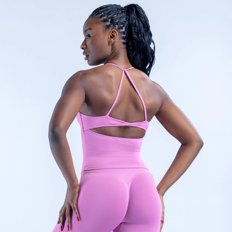 Ensemble de Yoga Sportif pour Femmes Haute Élasticité Évacuation de l'Humidité Dos Croisé Brassière Rembourrée avec Leggings de Gym