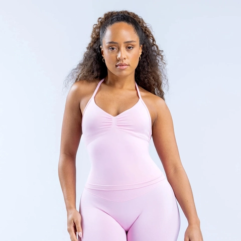 Women Halter Neck Yoga Set Pleated Sports Bra High Waist Leggings Fitness Gym Workout Outfit Breathable Seamless Activewear