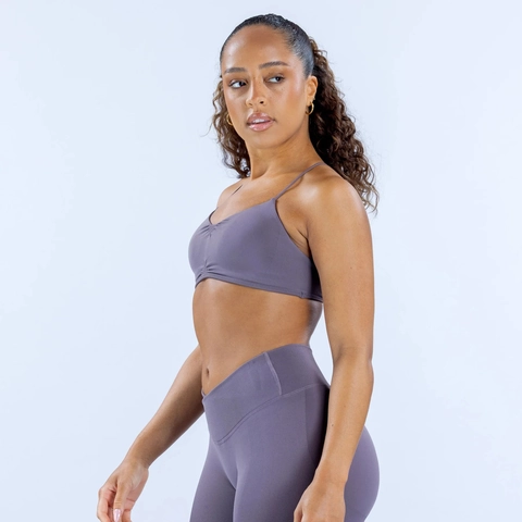 Damen Nahtloses Yoga Fitness Set Überkreuzter Rücken Sport BH Und High Waist Leggings Hohe Elastizität Workout Activewear