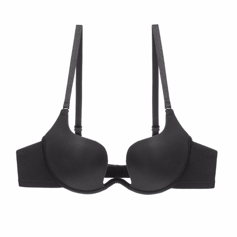 Reggiseno Push Up Donna Sexy Scollo a U Profondo Invisibile Senza Cuciture Per Abito da Sposa Intimo in Nylon