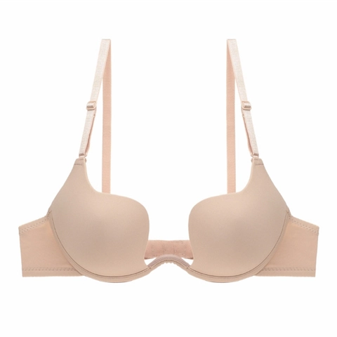 Reggiseno Push Up Donna Sexy Scollo a U Profondo Invisibile Senza Cuciture Per Abito da Sposa Intimo in Nylon