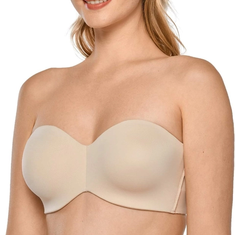 Reggiseno Senza Spalline Con Ferretto Non Imbottito Donna Plus Size Minimizer Support Bandeau Invisibile Per Abito Festa