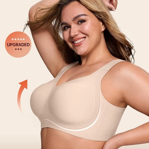 Nahtloser Kabelloser BH Für Damen Full Coverage Große Größen Unterstützende Lingerie Mit Breiten Verstellbaren Trägern Lifting BH